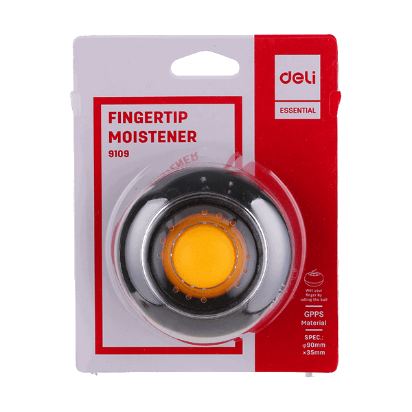 Deli E9109 Fingertip Roller Moistener - Black (pc)